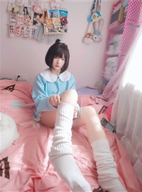 Kagura - No.63 light blue white socks(6)